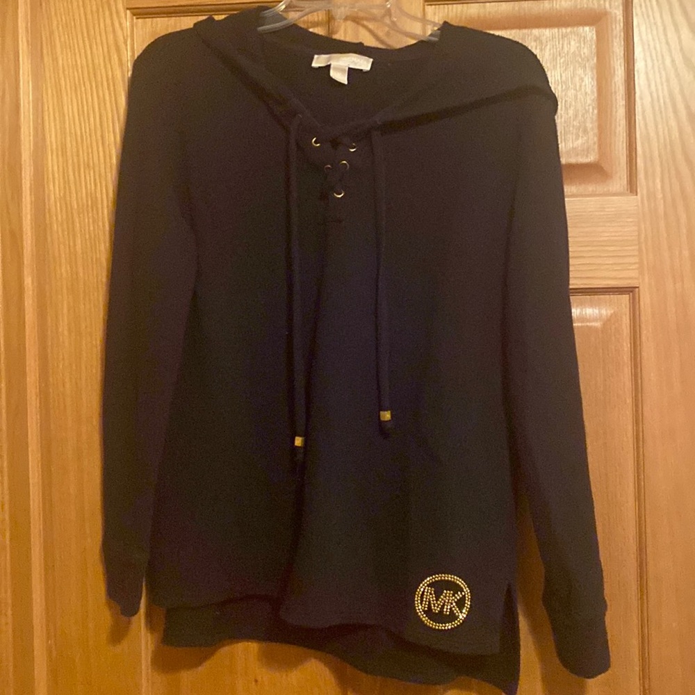 Navy blue Michael Kors hooded sweater